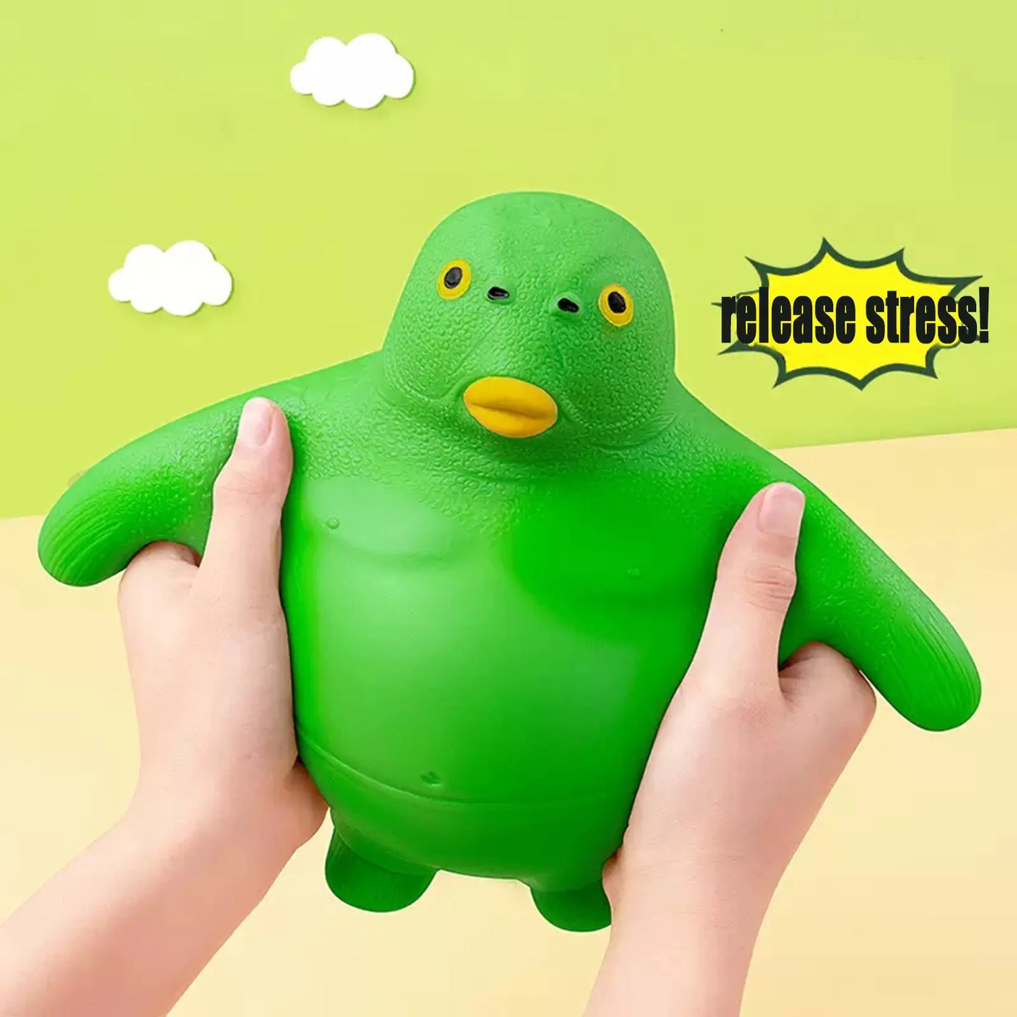Green Head Fish Squeeze Toy